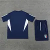 23 24 Italien Tracksuit Survetement Short Sleeve Training Suit Män och barn Set 22 23 24 Italia Man Football Tracks Set