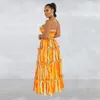 Vestidos casuais maxi verão longo para mulheres roupas de praia férias sem mangas sexy vestido de baile elegante festa de noite 2 peça conjunto