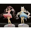 Anime manga 17cm gsc nekopara chocola pop up parade svans klänning ver japansk anime pvc action figur leksak spel samlarobjekt modell docka