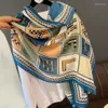 Sciarpe di marca Sciarpa lunga di seta da donna Foulard in cotone e lino Avvolgere i capelli Scialli leggeri con protezione solare Stampa di lettere Bufanda301k