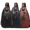 Männer PU Leder Hohe Qualität Reise Cross Body Messenger Schulter Fahion Casual Sling Pack Brust Bag346Y