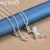 Hängen Alizero 925 Sterling Silver 40-75cm Chain Cowboy Shoes Boots Pendant Necklace For Women Man Wedding Party Fashion Jewelry Gift