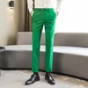 Pantalones de hombre Ropa de trabajo Traje ajustado de gran tamaño 10 Trajes transfronterizos de color puro Tendencia