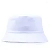 Bérets Classic Summer Bucket Hat Hommes Femmes Coton Cool Réversible Casquettes De Pêche Unisexe Printemps Sport En Plein Air Pêcheur Bob Panama