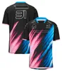 2024 New F1 Formula One Team T-shirt Racing Mens Short-sleeved Quick-drying Clothes Can Be Customized.