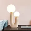 Lampe de chevet lunaire 3D en verre moderne et créative, luminaire décoratif d'intérieur, idéal pour une chambre à coucher, un salon ou un bureau, en résine, style nordique, luminaire décoratif d'intérieur, idéal pour un salon ou une chambre à coucher