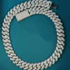 Najnowsza biżuteria Hip Hop Ice Sier D Color Vvs Moissanite Cuban Link Sain for Business