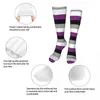 Herrensocken, Asexual Pride Flag, Strümpfe für Erwachsene, atmungsaktiv, geeignet für Sport, Oberschenkelhoch, individuelle Muster