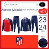 2023-2024 Atleticos Madrids tracksuit soccer training suit kit 23/24 GRIEZMANN men and kids football tracksuits sportswear chandal futbol survetement