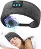 Fones de ouvido para dormir, ajustável, bluetooth, música, esporte, faixa de cabeça, máscara de dormir, fones de ouvido para dormir, cancelamento de ruído para travessas laterais