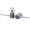 ヘッドフォンfiio jadeaudio jd3 hd mic iem stainlesssteelシェル付きxiaomi/huawei/iphoneを備えたHifiダイナミックベースイヤホン