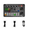 ZK20 angielska wersja F998 Live Sound Card Sprzęt komórkowy telefon Komputer Universal Condenser MicroPhone Pełny zestaw