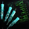 Needles QUATAT Tattoo Cartridge Needles Viper Pattern Disposable Sterile Safe Tattoo Needles for Cartridge Machine Handles Wormhole RL