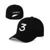 Ball Caps Whole-szansy 3 raper baseball czapka litera haft snapback mężczyźni kobiety Hip Hap Hat Street Fashion Gothic Gorro11292f