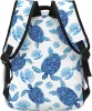 Rucksack, blau, Schildkrötenpanzer, Perle, leichter Laptop-Rucksack für Damen und Herren, College-Büchertasche, lässiger Tagesrucksack, Reisetasche