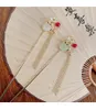 Grampos de cabelo frisados dragão borla vara clipe headwear hanfu hairpin barrettes ano estilo chinês festa