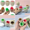 Décompression Toy Magic Squirrel Relief Surprise Dinosaur Eggs Cup pour l'anxiété sensorielle Squeeze Drop Livraison Jouets Cadeaux Nouveauté Gag Dhb4S