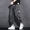 Mens Jeans Loose Elastic midja denim för män 2024 Fashion Casual Spring Workwear Foot Tied Pants With Brand Baggy Trousers2024