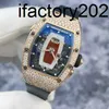 Часы Vs Factory Richa Tourbillon, швейцарский автоматический механизм, бриллиант, красное золото, индикация даты, механический набор на 21 год, рука