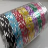 Whole100pcs Colorful Girl's women's beauiful Threadlet Metal Bracelets Fashion Women Bangles2986