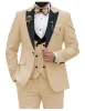 Suits Latest Men Suits Coat Pants Wedding Suit Designs Dress Tuxedo 3 pieces Slim Fit Male Spliced Lapel Costume Homme Groom Best Men