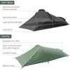 Ultraleichtes Outdoor-Campingzelt für eine Person, wasserabweisend, mit Luftfahrt-Aluminium-Unterstützung, tragbarer Schlafsack 240220