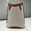 Hoge kwaliteit ILO handtas mode dames designer katoenen canvas zachte lijnen tote graanleer katoenen voering crossbody tas waterdichte schoudertas portemonnee