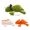 Animali di peluche ripieni 38 cm Grande dinosauro P Giocattolo Cuscino di cartone animato Peluche Baby Compagno Regalo di compleanno per bambini Ragazze Drop Deliver Dhj0C