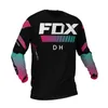 T-shirt da uomo New Fox Tuta per la riduzione della velocità Traspirante e ad asciugatura rapida Mountain Off Road Cycling T-shirt a maniche lunghe da uomo Bicicletta CCB6