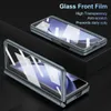 Invisible Pen Slot For Samsung Galaxy Z Fold 5 4 3 Fold3 Fold4 Case Glass Film Stand Hinge Stand Protection Cover