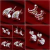 Ohrstecker Hohe Qualtiy 925 Sterling Silber Exquisite Feder Haken Für Frauen Hochzeit Engagement Luxus Schmuck Geschenk Drop Lieferung Dhlcb