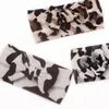 Acessórios de cabelo nascido bebê leopardo bandana infantil menino menina macio sem costura arco turbante headwear nylon bandagem crianças 0-24 meses