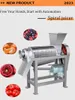 Exprimidor en espiral de acero inoxidable, máquina extractora de tomate, piña, frutas y verduras, equipo exprimidor de alta velocidad