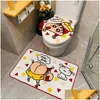 Toalettstol täcker ers design japansk stil härlig gåva shinchan tecknad badrum icke-halkplatta tvättbar er kawai varm matta dropp deli dhaxz