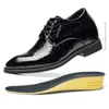 Dres Shoe Leather Men Dressing Formal Lift Shoe Wedding Busines 5,7 Cm Altezza Elevazione Scarpe col tacco alto 220723