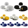 Casquettes de baseball unisexes White Sox entièrement fermées Chicago Summer Snapback Letter Bone Femmes Couleur noire Toutes les 32 équipes Sport décontracté Chapeaux plats ajustés LA Couleurs Taille 7-8