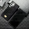 حالات الهاتف المصمم للأزياء لـ iPhone 15Pro Max 14 15 Plus 11 12 13 14 Pro Max Crocodile Leather Cover Pu Leather Shell Samsung S24 S23 S22 Ultra Note 10 20