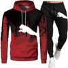 Heren Trainingspakken 2024 Merk Herfst En Winter Hoodie Pak Mode Broek Casual Jogging Sportkleding Sweatshirt W