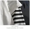 Men's T Shirts Harajuku Spring And Autumn Long-sleeved T-shirt Casual Loose Handsome Blouse Splicing Two Student Base Shirt