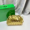 10a Borse di lusso di alta qualità Borsa a tracolla firmata da donna Pelle oro argento intrecciata Mini borse a marsupio Borsa portamonete Tracolla cosmetica Borsa a tracolla moda tessuto nuvola