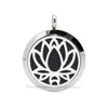 Pendant Necklaces Tree Of Life 25mm Polish Plain/Crystal 316L Stainless Steel Aroma Essential Oil Diffuser Locket Perfume Fit Necklace