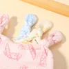 Bérets mignons imprimés mince casquette fœtale doux avec oreilles infantile coton chapeau bébé filles garçons pour printemps été sommeil chapeaux accessoires