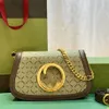 Blondie Fashion Counter Counter Bags Women 699268 Leather Lady Chain Bag Green Red White Brown Lady Crossbody250n