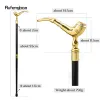 Gouden Pijp Patroon Luxe Mode Wandelstok voor Feest Decoratieve Riet Elegante Crosier Knop Wandelstok 93cm