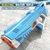 Electric Water Gun Plus Toy Full Automatic Summer Induction Absorbing Burst Pistol Beach Outdoor Fight Toys 240220