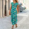 Urban Sexy Dresses Floral Print Womens Dress 2023 Elegant och Pretty Womens aftonklänning Summer Fashion Loose Vacation Lagies Sexiga Midi klänningar 240223