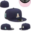 Unisexe Hot ajusté tailles de chapeaux Fit Baseball Football Snapbacks Designer Chapeau plat ACTIVE ACTIVE BRODERIE MAIS COTTON CAPS TOUTES