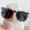 Sunglasses Fashion Oversized Sunglasses Woman Brand Designer Vintage Square Sun Glasses Female Big Frame Gradient Shades H24223