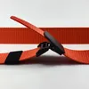 Belts Unisex Nylon Canvas Breathable Military Tactical Men Waist Belt With Plastic And Metal Black Buckle Orange For Women