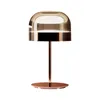 Настольная лампа в скандинавском постмодернистском стиле, розовое золото, серебро, стеклянная лампа, креативный дизайнер, спальня, прикроватная тумбочка, декоративный светильник для офисного стола
